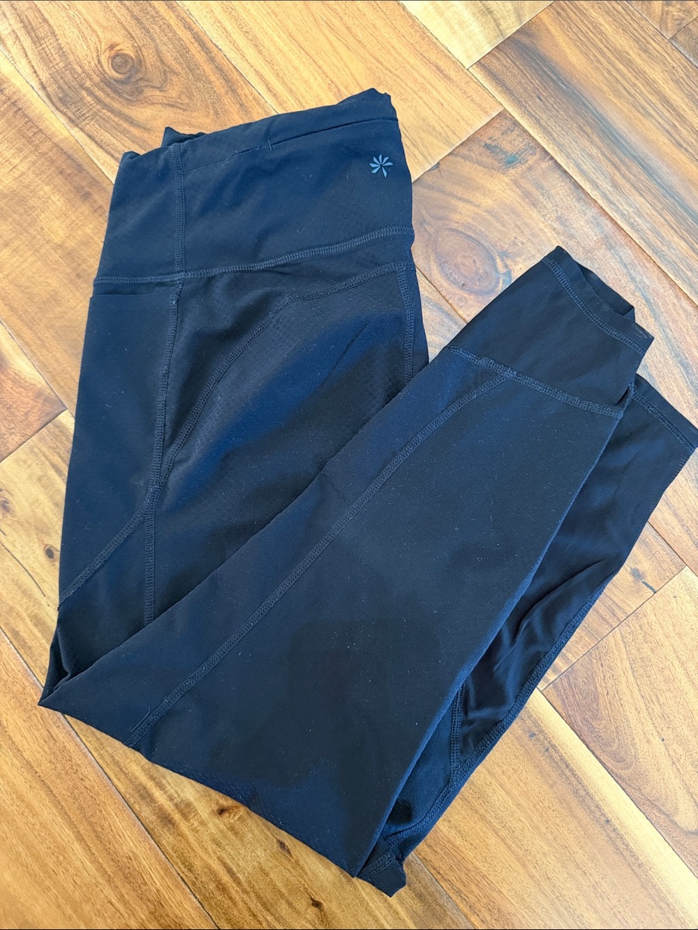 Athleta Black Performance Track Capri Joggers
